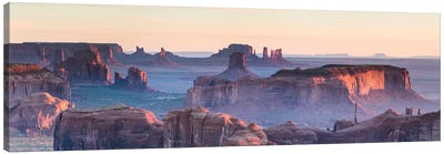 Hunt's Mesa Panoramic, Monument Valley II Canvas Art Print - Valley Art
