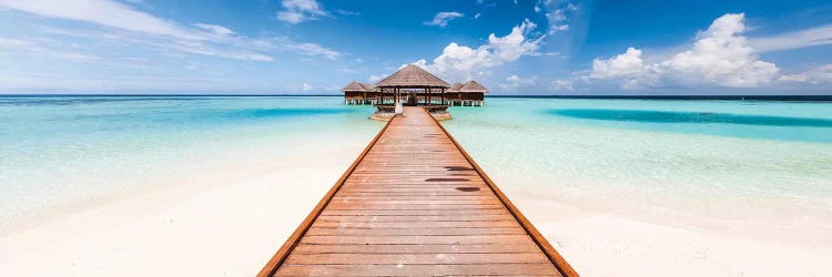 Jetty On A Tropical Island, Maldives