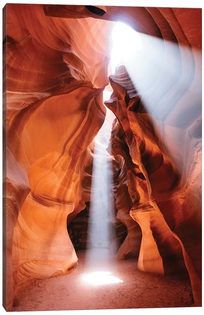 Light Show At Antelope Canyon Canvas Art Print - Canyon Art