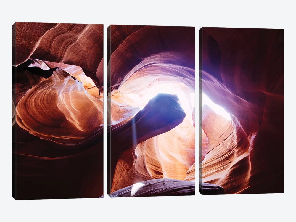Light Well, Antelope Canyon by Matteo Colombo 3-piece Canvas Artwork