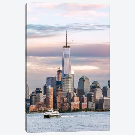 Manhattan Skyline From New Jersey Canvas Print #TEO599} by Matteo Colombo Canvas Art