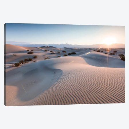 Mesquite Flat Sand Dunes At Sunrise, Death Valley, Death Valley National Park, California, USA Canvas Print #TEO59} by Matteo Colombo Art Print