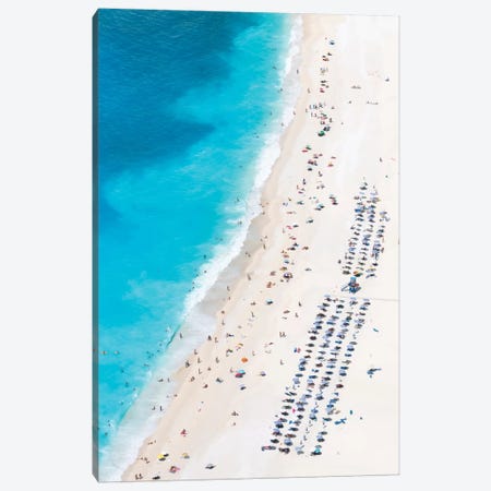 Aerial View Of Myrtos Beach III, Cephalonia, Ionian Islands, Greece Canvas Print #TEO5} by Matteo Colombo Canvas Artwork