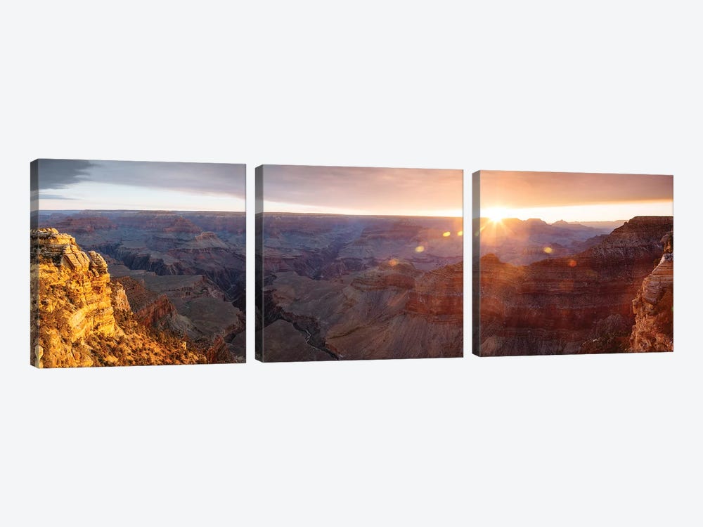 Mather Point, Grand Canyon by Matteo Colombo 3-piece Canvas Artwork