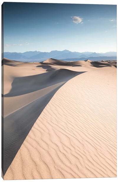 Mesquite Flat Sand Dunes, Death Valley II Canvas Art Print - Death Valley National Park Art