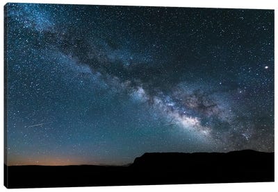 Milky Way In The Sky, Arizona Canvas Art Print - Galaxy Art