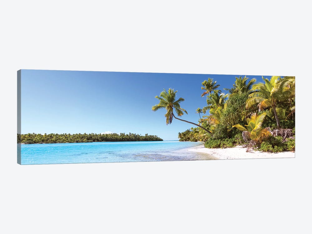 One Foot Island Panoramic, Aitutaki, Cook Islands by Matteo Colombo 1-piece Canvas Wall Art