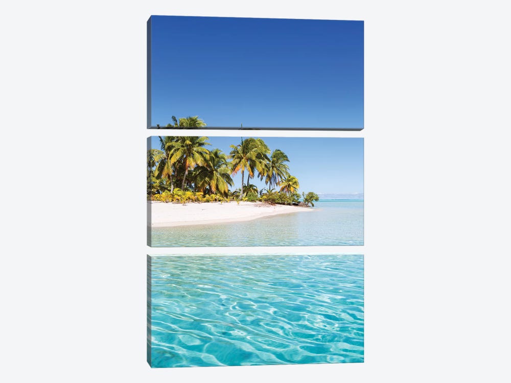 One Foot Island, Aitutaki, Cook Islands by Matteo Colombo 3-piece Canvas Print
