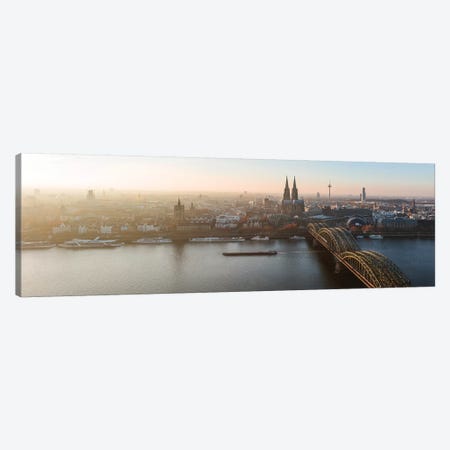 Panoramic Of Cologne Skyline, Germany Canvas Print #TEO618} by Matteo Colombo Canvas Art Print