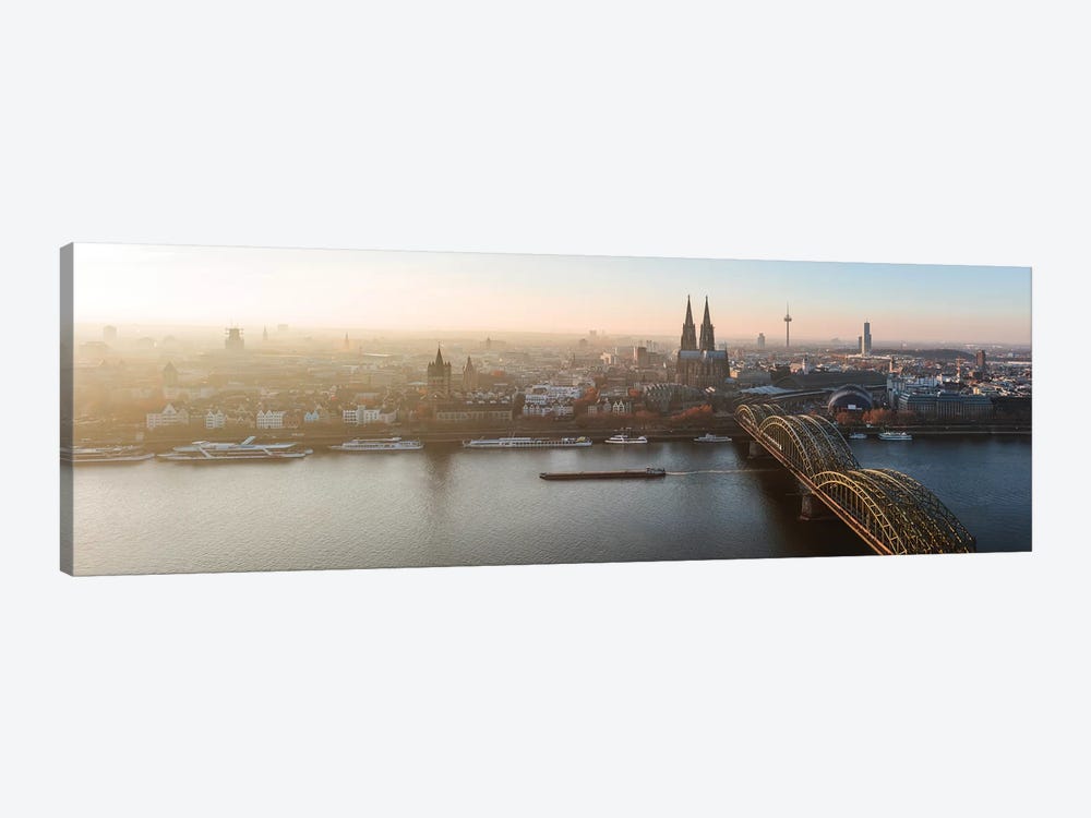 Panoramic Of Cologne Skyline, Germany by Matteo Colombo 1-piece Canvas Art Print