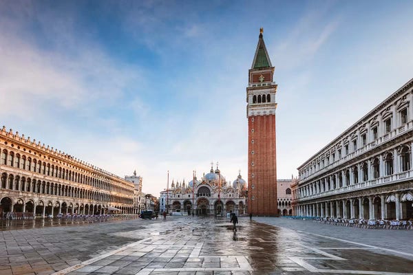 Veneto: St Mark's Square At First Light, Venice, Italy by Matteo Colombo