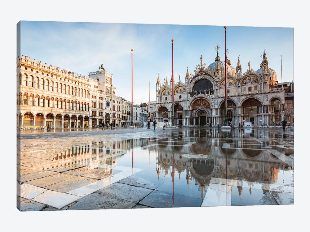 St Mark's Square Flooded, Venice, Italy by Matteo Colombo 1-piece Art Print