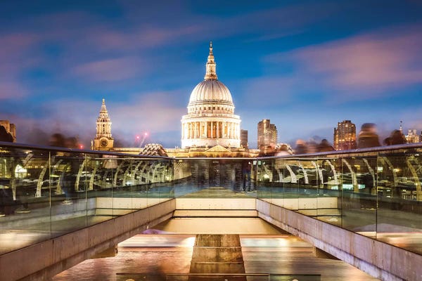England: St Paul's Cathedral At Dusk, London by Matteo Colombo