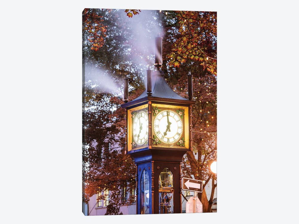 Steam Clock,Vancouver, Canada II by Matteo Colombo 1-piece Canvas Art Print