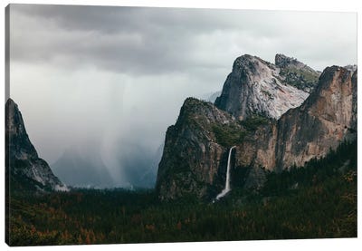 Storm At Yosemite National Park Canvas Art Print - Weather Art