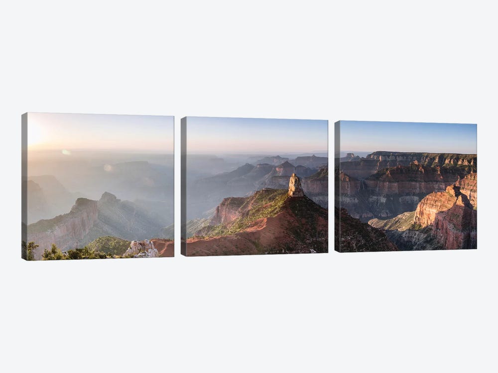 Sunrise At Point Imperial, Grand Canyon by Matteo Colombo 3-piece Canvas Print