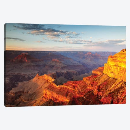 Sunset Over The South Rim, Grand Canyon II Canvas Print #TEO645} by Matteo Colombo Canvas Art Print