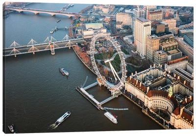 The London Eye, London, United Kingdom Canvas Art Print - The London Eye