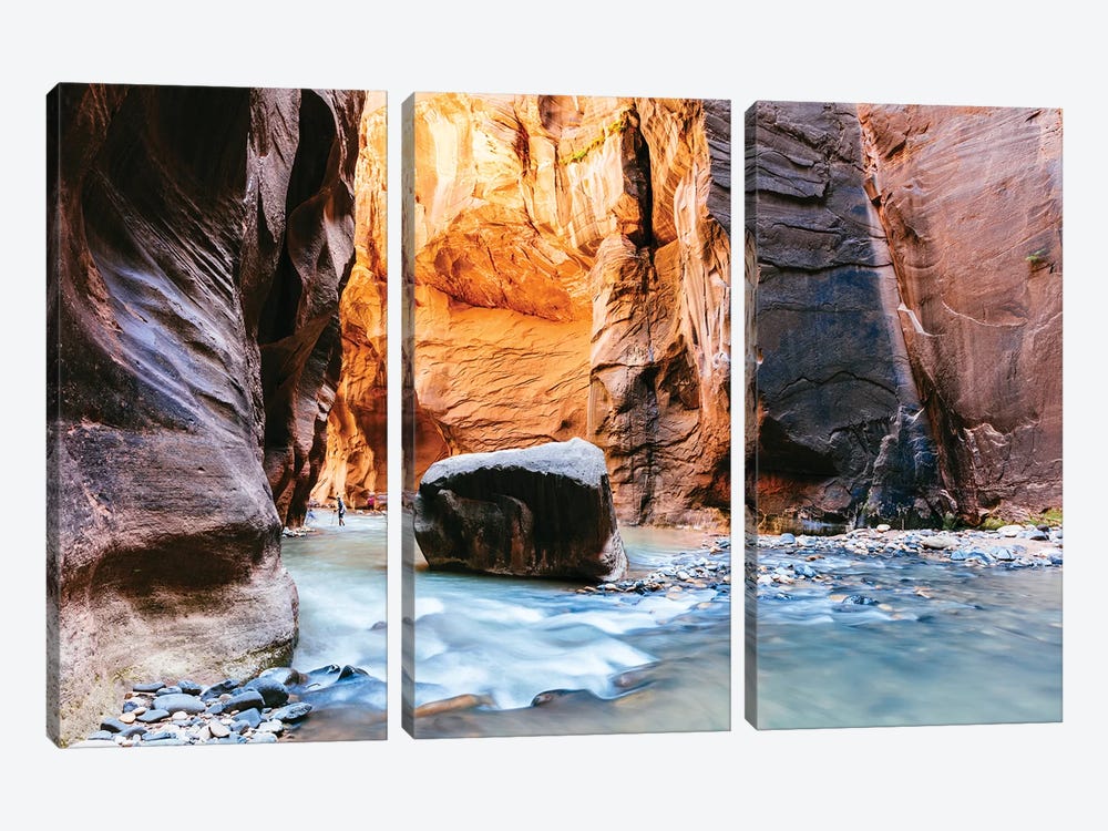 The Narrows, Zion II by Matteo Colombo 3-piece Canvas Art