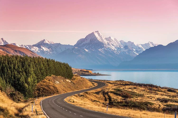 The Road To Mt. Cook, New Zealand