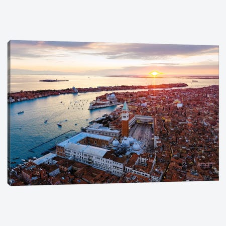 Venice From The Sky I Canvas Print #TEO665} by Matteo Colombo Canvas Art Print