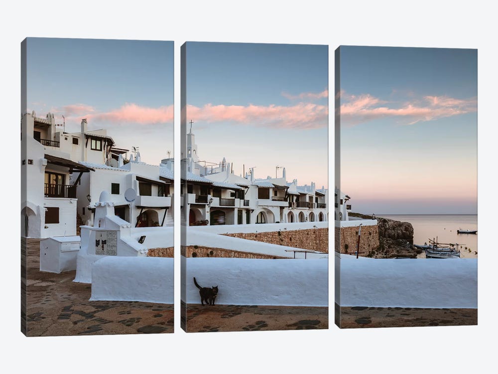 White Town, Menorca, Spain III by Matteo Colombo 3-piece Canvas Print