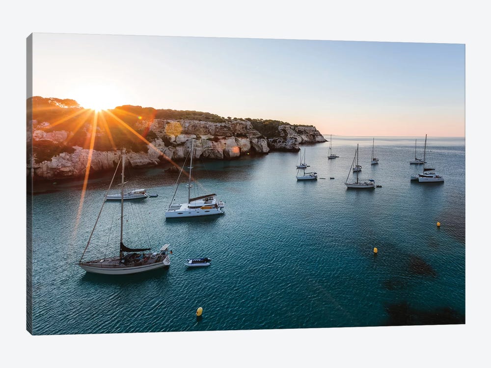 Yachts In The Mediterranean Sea by Matteo Colombo 1-piece Canvas Print
