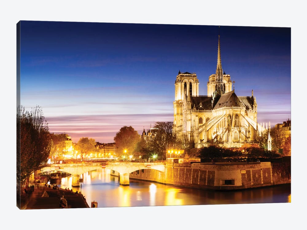 Notre-Dame de Paris (Notre-Dame Cathedral), Paris, Ile-de-France, France by Matteo Colombo 1-piece Canvas Art Print