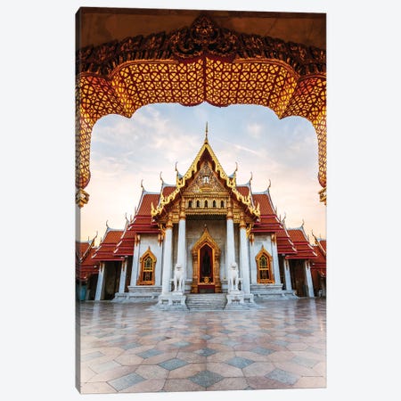 The Marble temple in Bangkok Canvas Print #TEO680} by Matteo Colombo Canvas Art