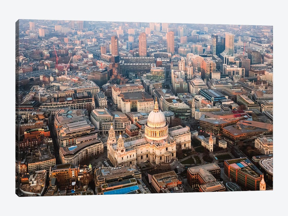 St. Paul's Cathedral From The Top by Matteo Colombo 1-piece Canvas Artwork