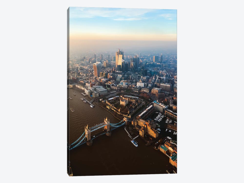 Tower Bridge And The City Of London by Matteo Colombo 1-piece Canvas Wall Art