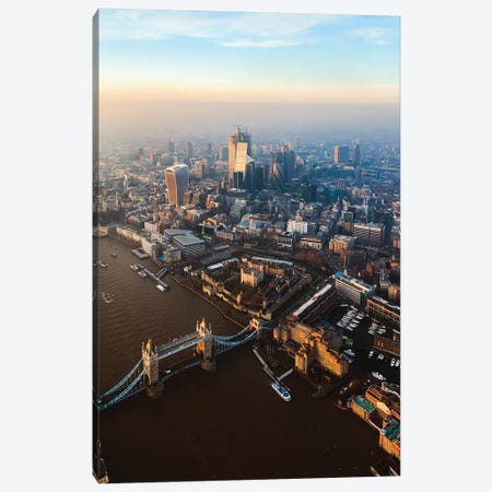 Tower Bridge And The City Of London Canvas Print #TEO686} by Matteo Colombo Canvas Art Print