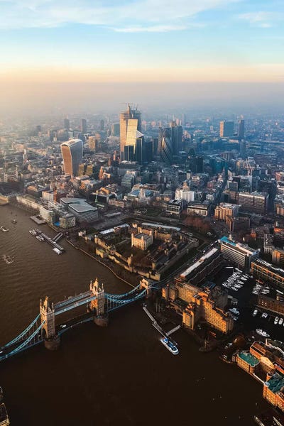 London: Tower Bridge And The City Of London by Matteo Colombo