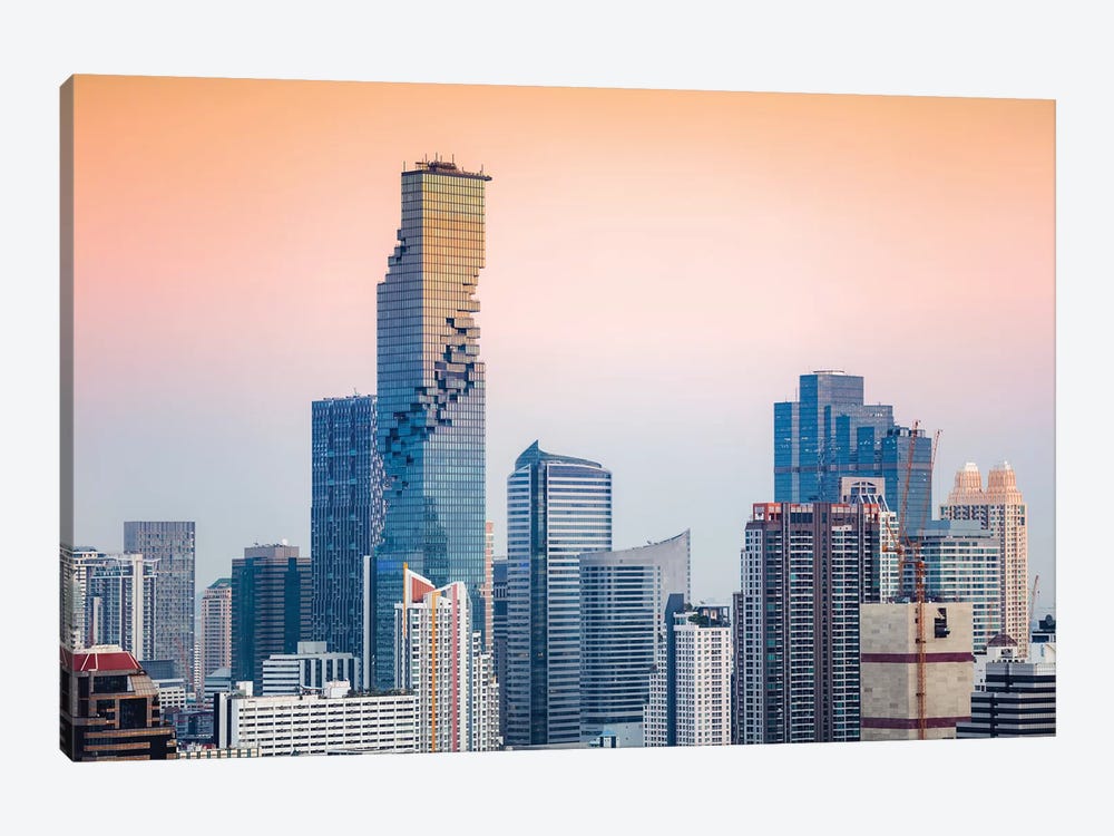 Bangkok Skyline, Thailand by Matteo Colombo 1-piece Canvas Artwork