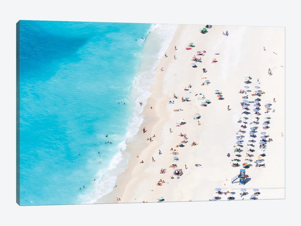 Aerial View Of Myrtos Beach IV, Cephalonia, Ionian Islands, Greece by Matteo Colombo 1-piece Canvas Wall Art