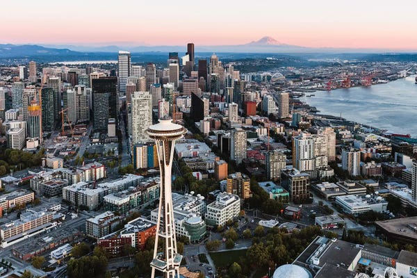 Washington: Seattle Sunset I by Matteo Colombo