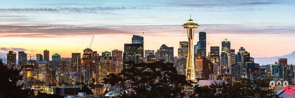 Washington: Seattle Skyline Panoramic by Matteo Colombo