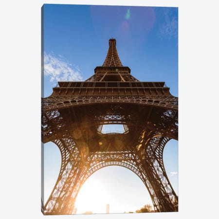 Under Eiffel Tower Canvas Print #TEO719} by Matteo Colombo Canvas Artwork