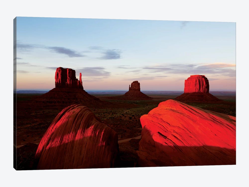 Red Sunset, Monument Valley, Navajo Nation, Arizona, USA by Matteo Colombo 1-piece Canvas Art