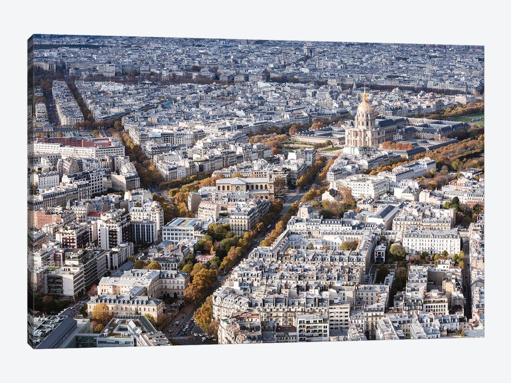 Paris Aerial With Les Invalides by Matteo Colombo 1-piece Canvas Print