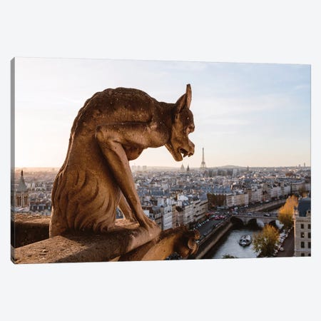 Paris City From Notre Dame Canvas Print #TEO726} by Matteo Colombo Canvas Art