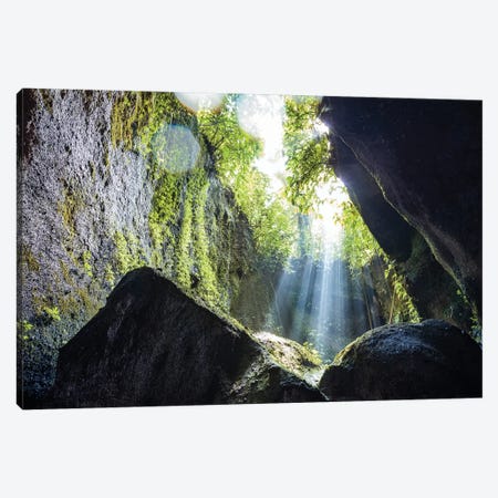 Light In The Jungle, Bali Canvas Print #TEO747} by Matteo Colombo Canvas Artwork