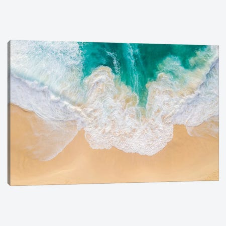 Beach And Waves II Canvas Print #TEO759} by Matteo Colombo Canvas Artwork