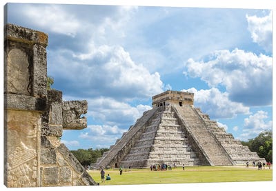 Chichen Itza Ruins, Mexico Canvas Art Print - Pyramid Art