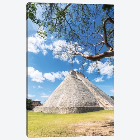 Pyramid of the magician, Uxmal, Mexico Canvas Print #TEO778} by Matteo Colombo Canvas Art