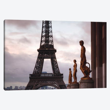 Second Level, Eiffel Tower, Paris, Ile-de-France, France Canvas Print #TEO77} by Matteo Colombo Canvas Wall Art