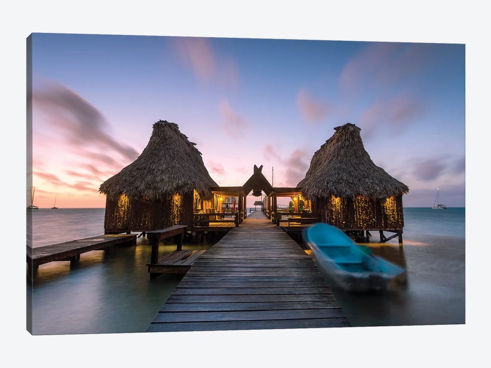 Sunset In San Pedro, Belize by Matteo Colombo 1-piece Canvas Art