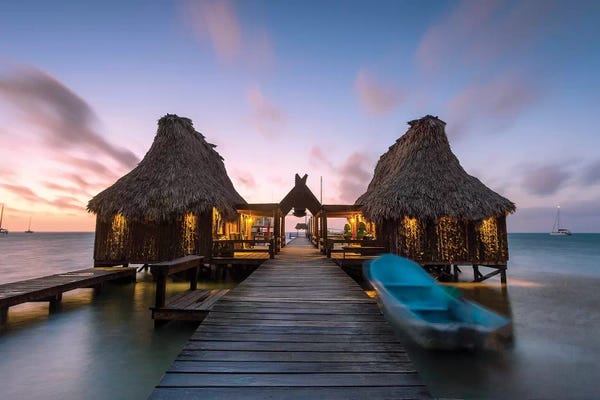 Central America: Sunset In San Pedro, Belize by Matteo Colombo