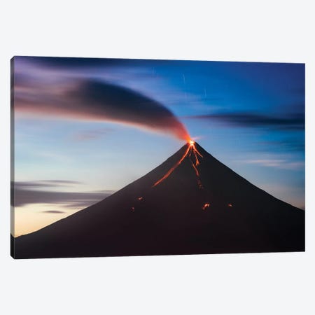 Volcano Eruption, Philippines Canvas Print #TEO786} by Matteo Colombo Canvas Artwork
