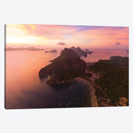 Sunset In El Nido, Philippines Canvas Print #TEO788} by Matteo Colombo Art Print
